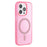 For iPhone 14 Pro Max Case Compatible with MagSafe 2.0mm PC + TPU Glitter Phone Cover - Pink - 1