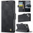 AUTSPACE For iPhone 15 Plus Case  A11 RFID Blocking Retro Leather Cell Phone Wallet Cover - Black - 2
