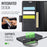 AUTSPACE For Samsung Galaxy Note20 5G Case  A11 RFID Blocking Retro Leather Cell Phone Wallet Cover - Black - 4