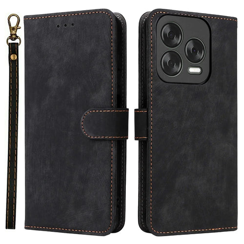 Wallet Case For ZTE Blade V70 Design  /  nubia V70 Design  /  Blade V70 Vita RFID Blocking PU Leather Cover Stand View - Black - 1