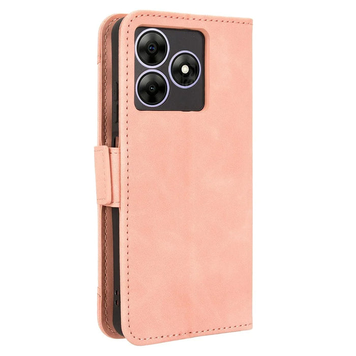 Leather Case for Blackview Wave 8 / Wave 8C / Oscal Flat 2 Phone Wallet Cover with Multiple Card Slots - Pink - 7