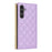 For Samsung Galaxy S24 FE Case Suction Cup PU Leather Wallet Phone Cover with Straps - Purple - 7