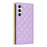 For Samsung Galaxy S25 Case Suction Cup PU Leather Wallet Phone Cover with Straps - Purple - 7