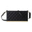 For Samsung Galaxy S25 Ultra Case Suction Cup PU Leather Wallet Phone Cover with Straps - Black - 5
