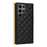 For Samsung Galaxy S25 Ultra Case Suction Cup PU Leather Wallet Phone Cover with Straps - Black - 7