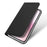 DUX DUCIS Skin Pro Series For iPhone 17e / 16e Case Leather Stand Cover Card Holder - Black - 4