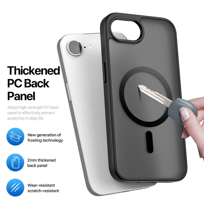 DUX DUCIS For iPhone 17e / 16e Case  Yind Series PC+TPU Phone Cover Compatible with MagSafe - Black - 6