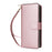 For Samsung Galaxy A56 5G Case Zipper Pocket PU Leather Cover with 9 Card Slots - Rose Gold - 5