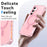 For Samsung Galaxy S25+ / S24+ Magnetic Case Small Wavy Edge PC + TPU Phone Cover - Pink - 5