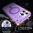 For iPhone 16 Pro Case Compatible with MagSafe Small Wavy Edge PC + TPU Phone Cover - Purple - 3