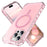 For iPhone 14 Pro Max Case Compatible with MagSafe Small Wavy Edge PC + TPU Phone Cover - Pink - 1