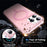 For iPhone 14 Pro Max Case Compatible with MagSafe Small Wavy Edge PC + TPU Phone Cover - Pink - 3