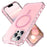For iPhone 13 Pro Case Compatible with MagSafe Small Wavy Edge PC + TPU Phone Cover - Pink - 1