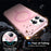 For iPhone 13 Pro Case Compatible with MagSafe Small Wavy Edge PC + TPU Phone Cover - Pink - 3