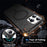 For iPhone 13 Pro Max Case Compatible with MagSafe Small Wavy Edge PC + TPU Phone Cover - Black - 3