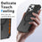 For iPhone 13 Pro Max Case Compatible with MagSafe Small Wavy Edge PC + TPU Phone Cover - Black - 5