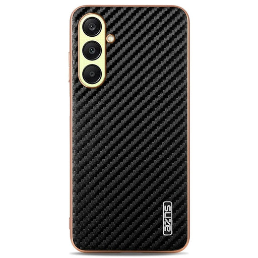 AZNS For Samsung Galaxy A26 5G Case Electroplating Carbon Fiber Texture PU + TPU Phone Cover - Black - 2