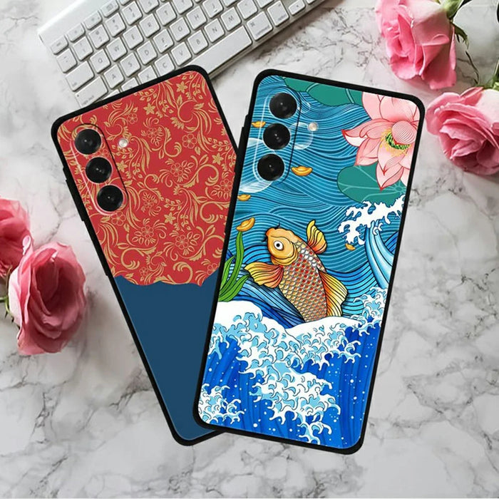For Samsung Galaxy A26 5G Case Pattern Printing Anti Scratch TPU Phone Cover - Phoenix Chasing The Sun - 3