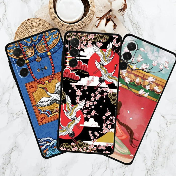 For Samsung Galaxy A26 5G Case Pattern Printing Anti Scratch TPU Phone Cover - Phoenix Chasing The Sun - 5