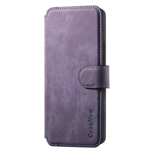 CASENEO For Samsung Galaxy A04e 4G Magnetic Case  Detachable Leather Phone Wallet Cover - Purple - 2