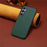 For Samsung Galaxy S25+ Case Calf Texture Leather + PC + TPU Phone Cover - Green - 4