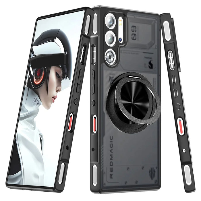 For Asus ROG Phone 8 5G / 8 Pro 5G Magnetic Case TPU + PC Rotary Kickstand Phone Cover - 2