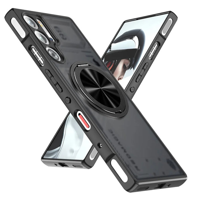 For Asus ROG Phone 8 5G / 8 Pro 5G Magnetic Case TPU + PC Rotary Kickstand Phone Cover - 3