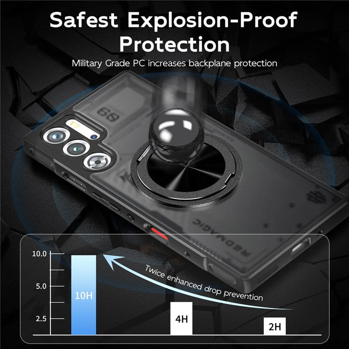 For Asus ROG Phone 8 5G / 8 Pro 5G Magnetic Case TPU + PC Rotary Kickstand Phone Cover - 5