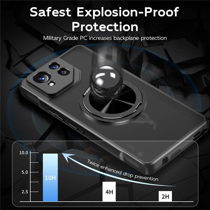 For ZTE nubia Red Magic 9 Pro 5G / 9 Pro+ 5G Magnetic Case TPU + PC Rotary Kickstand Phone Cover - 4