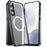 For Samsung Galaxy S25 Magnetic Case Metal Frame Matte Phone Cover - Black - 2