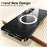 For Samsung Galaxy S25 Magnetic Case Metal Frame Matte Phone Cover - Black - 7