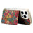 For iPhone 16 Pro Max Magnetic Case Compatible with MagSafe Pattern Print PU + PC Phone Cover with Card Holder - Daisy - 2