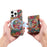 For iPhone 16 Pro Max Magnetic Case Compatible with MagSafe Pattern Print PU + PC Phone Cover with Card Holder - Daisy - 4
