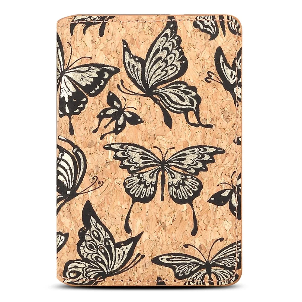 V15 Card Holder Pattern Ultra Thin Card Case - Golded Butterflies - 1