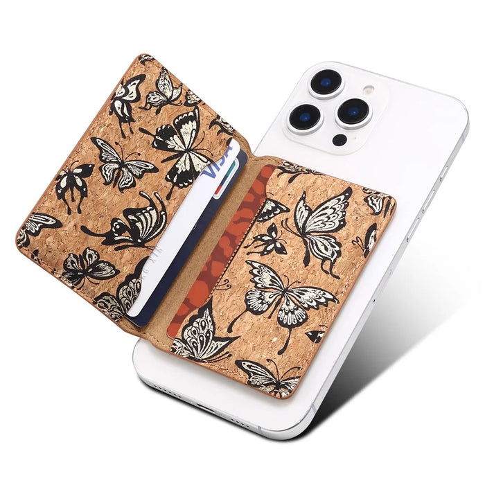V15 Card Holder Pattern Ultra Thin Card Case - Golded Butterflies - 2