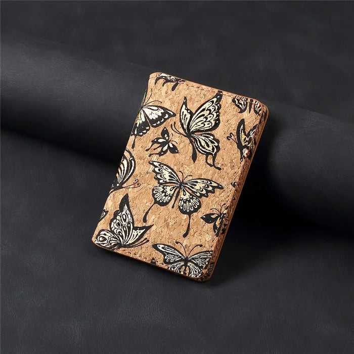 V15 Card Holder Pattern Ultra Thin Card Case - Golded Butterflies - 5