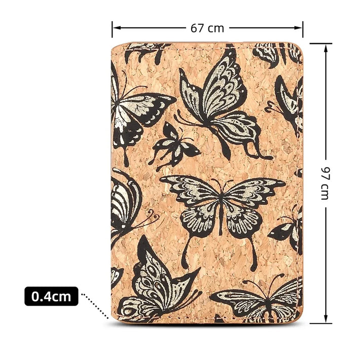 V15 Card Holder Pattern Ultra Thin Card Case - Golded Butterflies - 6