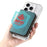 DENIOR V17 Zipper Card Case Skin Touch Leather Phone Card Holder Stand - Blue - 4