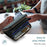 DENIOR V17 Zipper Card Case Skin Touch Leather Phone Card Holder Stand - Blue - 5