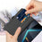 For ZTE Blade V70 Case Shockproof TPU Inner Shell Leather Phone Cover Card Slot - Black - 5