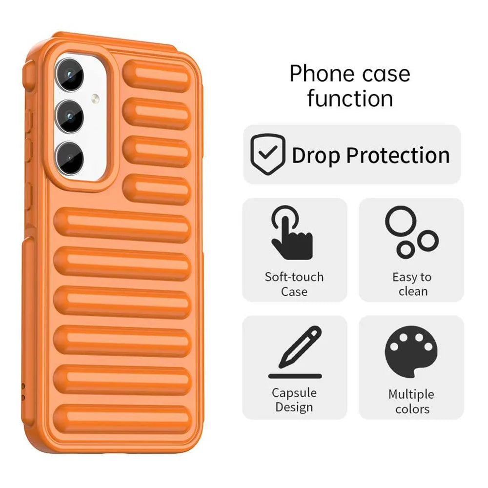 For Samsung Galaxy A16 5G  /  4G Case Protective TPU Phone Cover - Orange - 2