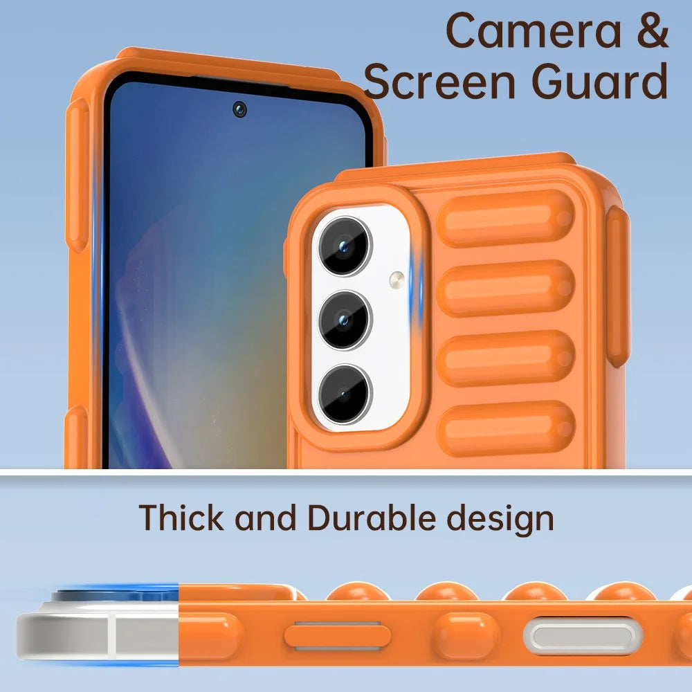 For Samsung Galaxy A16 5G  /  4G Case Protective TPU Phone Cover - Orange - 7