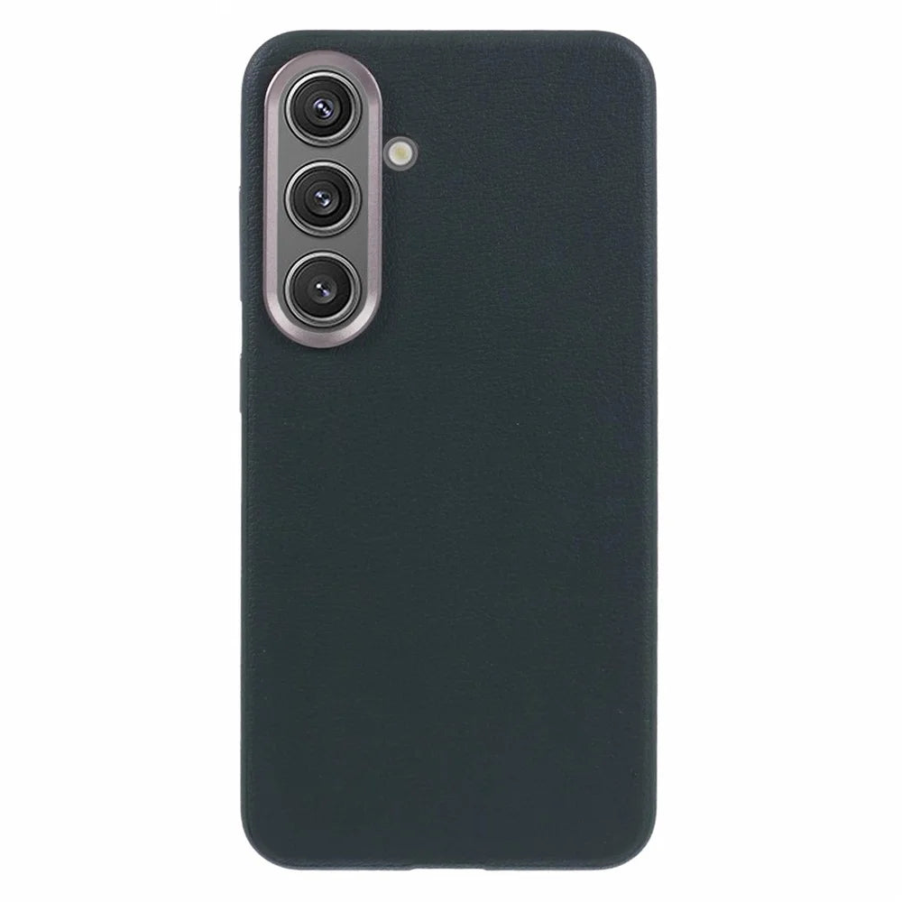X-LEVEL For Samsung	Galaxy S25+ Magnetic Case PU Leather Hard PC Phone Cover - Green - 1