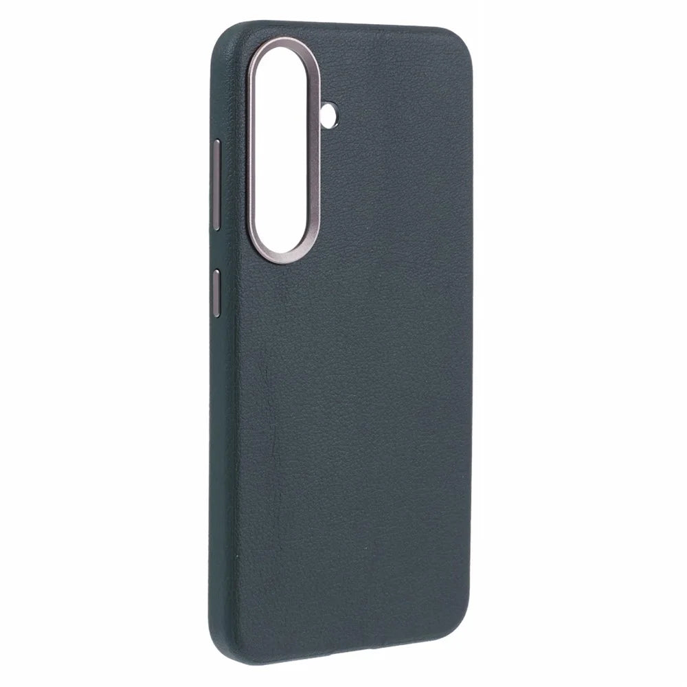 X-LEVEL For Samsung	Galaxy S25+ Magnetic Case PU Leather Hard PC Phone Cover - Green - 3