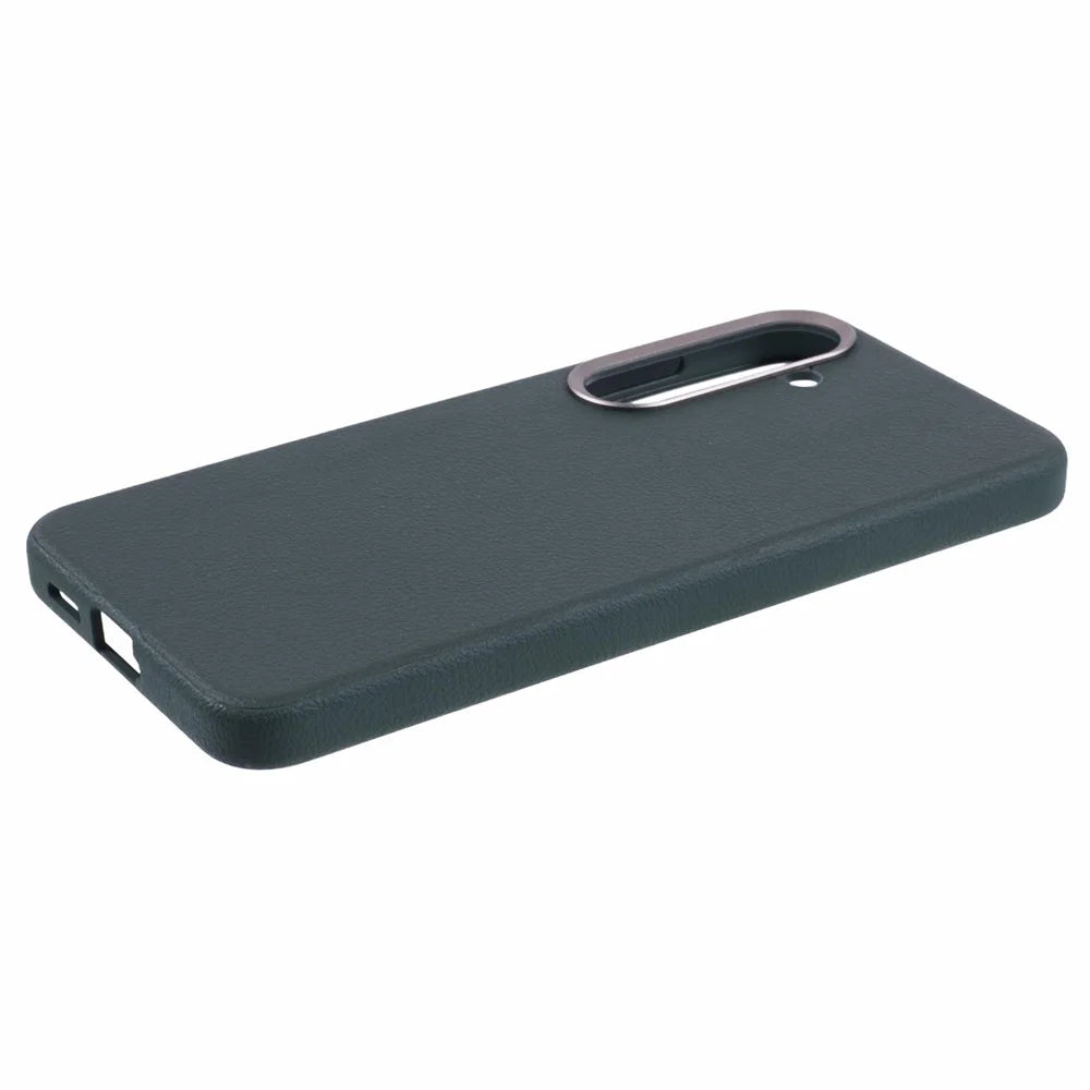 X-LEVEL For Samsung	Galaxy S25+ Magnetic Case PU Leather Hard PC Phone Cover - Green - 6