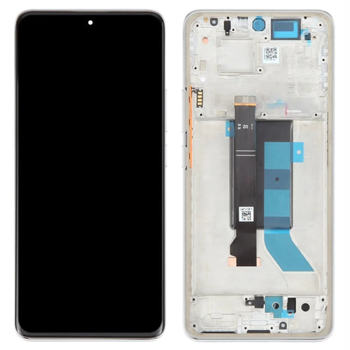 For Xiaomi Redmi Note 14 Pro+ 5G OEM Grade S AMOLED Screen and Digitizer Assembly + Frame (Without Logo) - Silver - 1