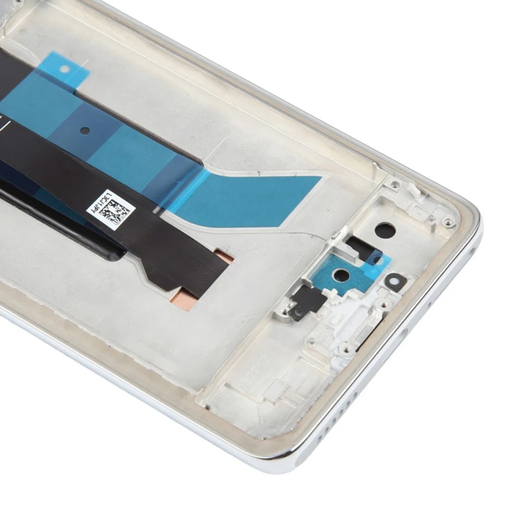 For Xiaomi Redmi Note 14 Pro+ 5G OEM Grade S AMOLED Screen and Digitizer Assembly + Frame (Without Logo) - Silver - 4
