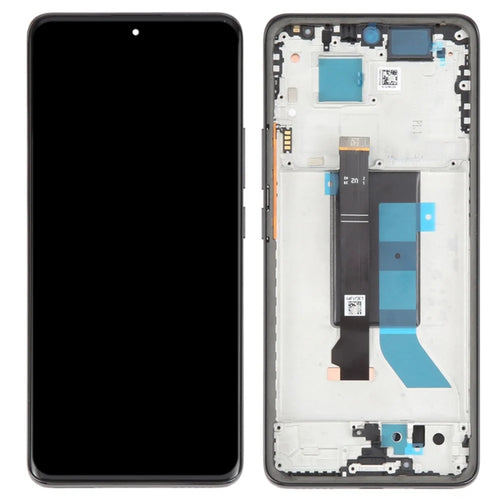 For Xiaomi Redmi Note 14 Pro 5G / Poco X7 5G OEM Grade S AMOLED Screen and Digitizer Assembly + Frame (Without Logo) - Black - 1