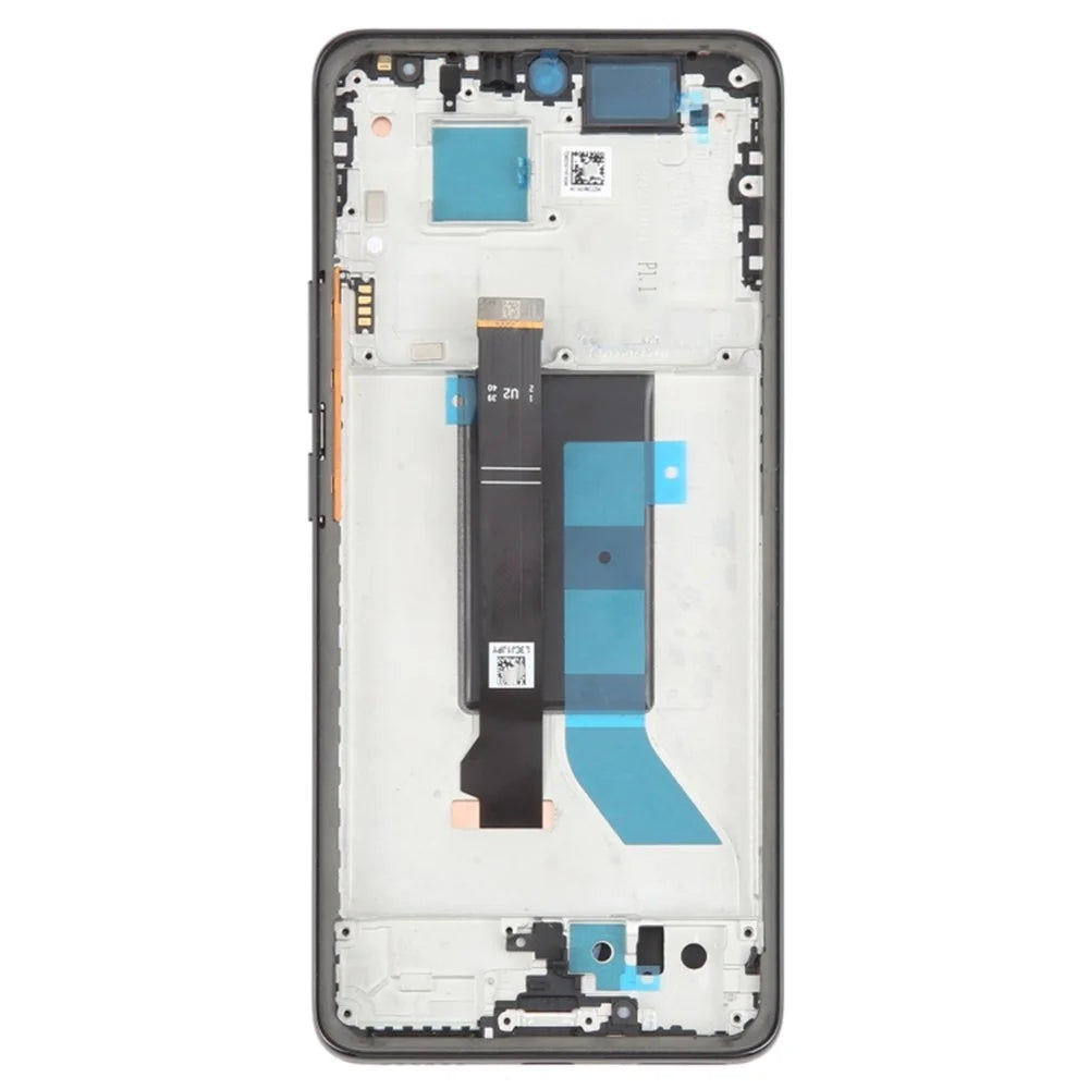 For Xiaomi Redmi Note 14 Pro 5G / Poco X7 5G OEM Grade S AMOLED Screen and Digitizer Assembly + Frame (Without Logo) - Black - 3