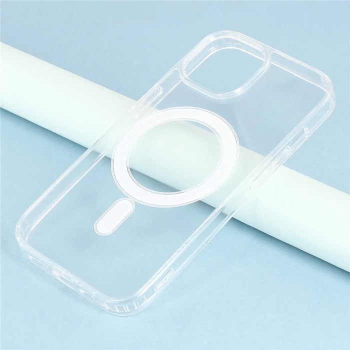 For iPhone 15 Case Compatible with MagSafe TPU + Acrylic Clear Phone Cover - 7